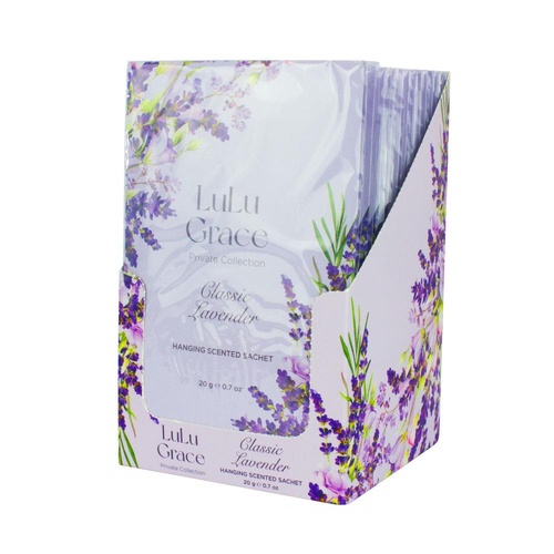 LuLu Grace Classic Lavender Hanging Scented Sachets 12 Pack 20g