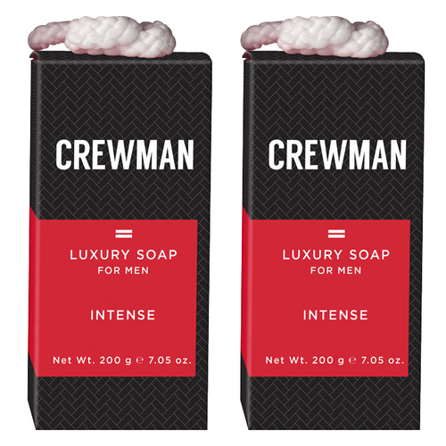 Crewman Intense Soap for Men 200g x2 Bold Wood and Spice Fragrance