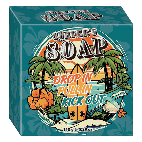 Mens Soap 150g Surfers Soap Drop In Pull In Kick Out