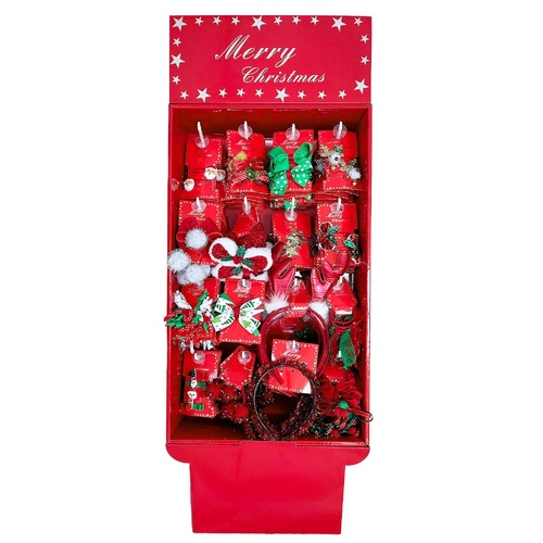 Christmas Hair Accessories Assorted Display Stand of 128