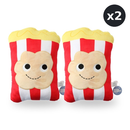 Little Smiles Cushion Plush Popcorn Shape Pack of 2