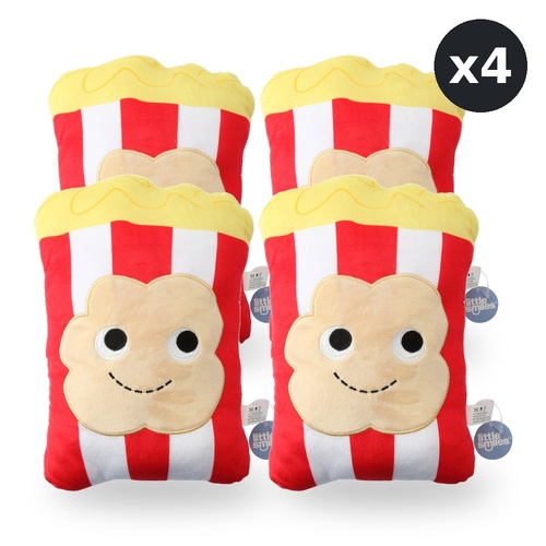 Little Smiles Cushion Plush Popcorn Shape Pack of 4