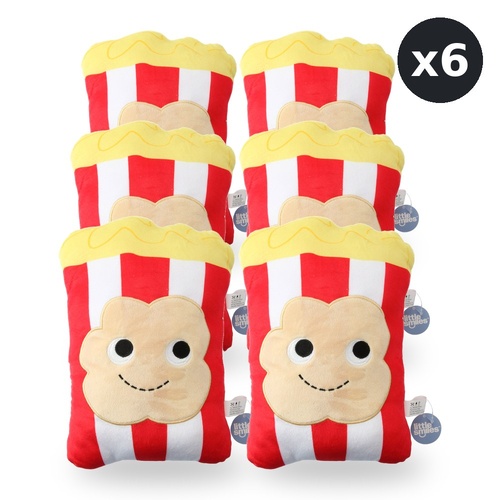 Little Smiles Cushion Plush Popcorn Shape Pack of 6