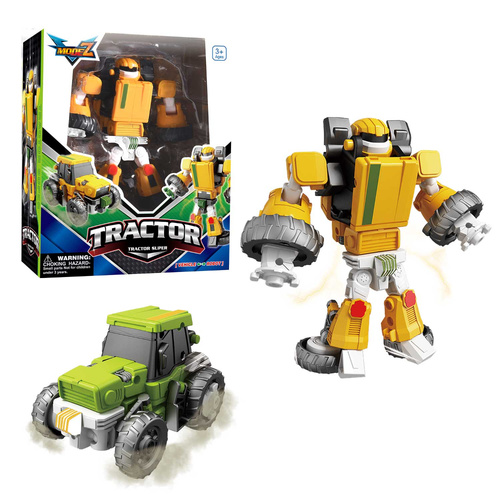Transforming Deformable Toy Tractor for Kids Construction Vehicle