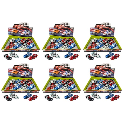 Go Kart Racing Toy Cars with Drivers Speed Festival Counter Display of 12 Bundle of 6