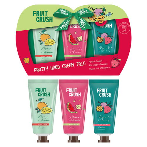 Fruit Crush Hand Cream Gift Set Ð 3x60ml Mango, Watermelon & Passionfruit