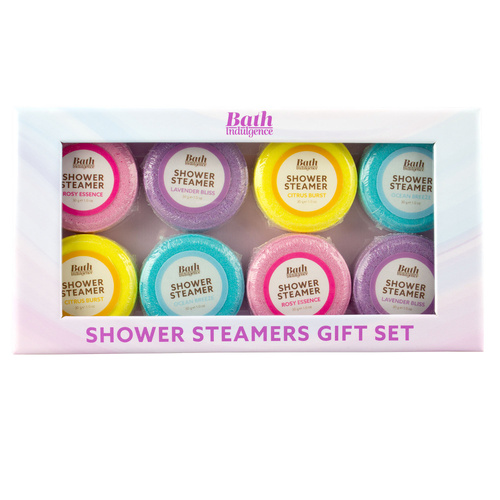 Bath Indulgence Shower Steamer Gift Set 8 Aromatherapy Steam Fizzers