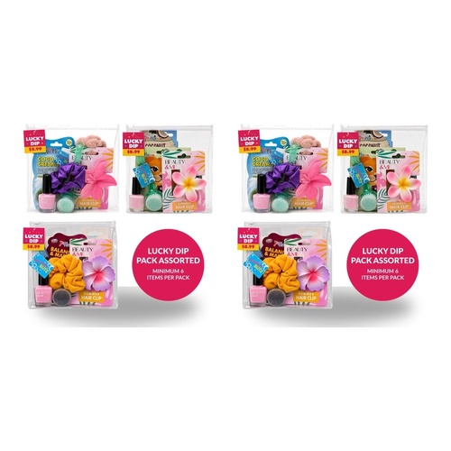 Lucky Dip Beauty Pack Assorted Minimum 6 Items - Random Selection Supplied Bundle of 2