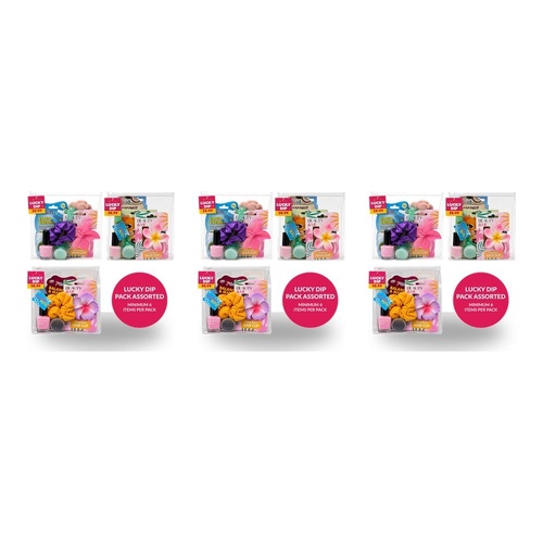Lucky Dip Beauty Pack Assorted Minimum 6 Items - Random Selection Supplied Bundle of 3