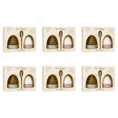 Lulu Grace Bee Happy Hand Wash & Hand Lotion 310mL Gift Set 3pc with Honey Dipper Bundle of 6
