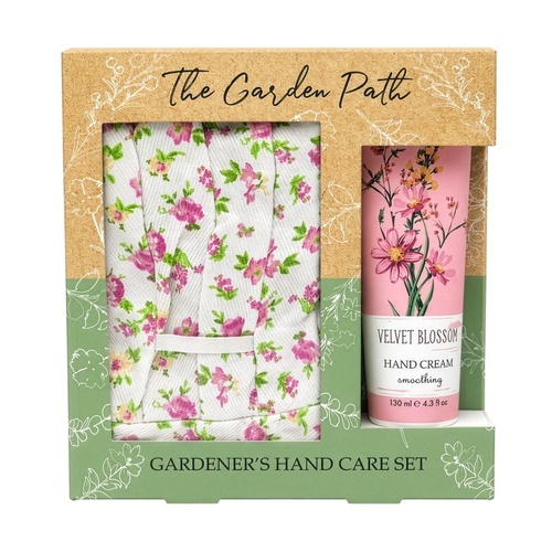 Lulu Grace The Garden Path Gardener's Hand Care Gift Set Gardening Gloves & Hand Cream 130mL