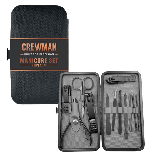Crewman Men's Manicure Set 12 Piece
