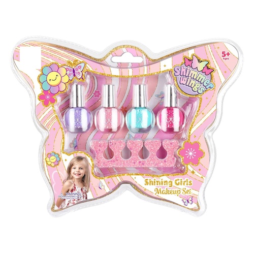 Shimmer Wings Kids Nail Polish Set 4 Piece