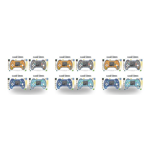 Handheld Brick Game Console 26 Games Assorted Designs - Random Design and Colour Supplied Pack of 3