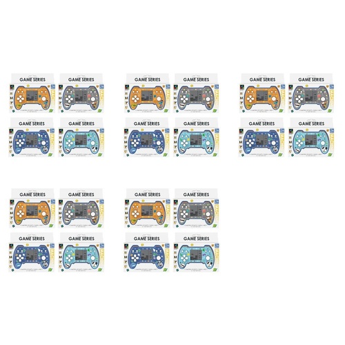 Handheld Brick Game Console 26 Games Assorted Designs - Random Design and Colour Supplied Pack of 5