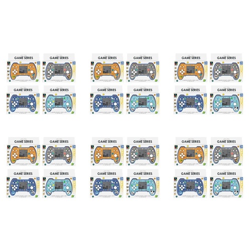 Handheld Brick Game Console 26 Games Assorted Designs - Random Design and Colour Supplied Pack of 6