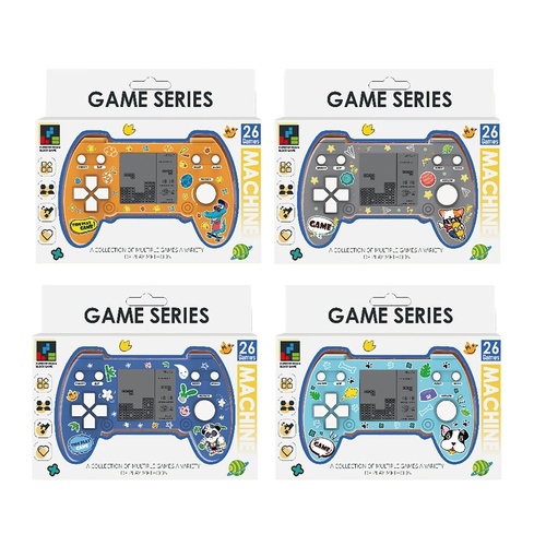 Handheld Brick Game Console 26 Games Assorted Designs - Random Design and Colour Supplied