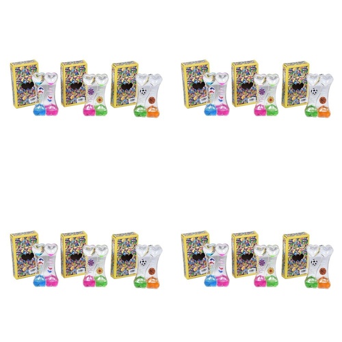 Liquid Motion Timer Double Heart Assorted Designs - Random Design and Colour Supplied Pack of 4