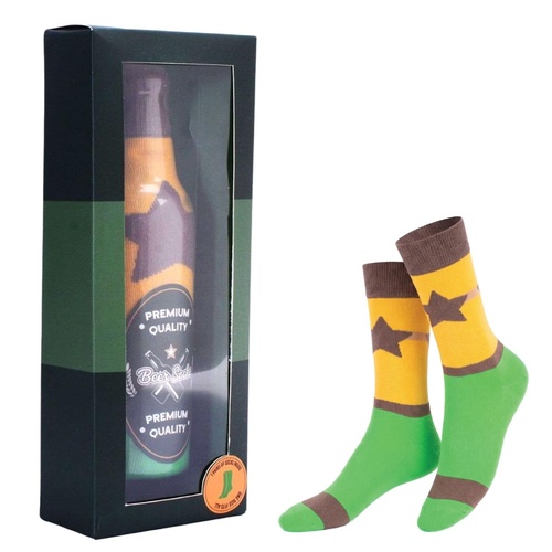 Beer Socks Novelty Bottle Design