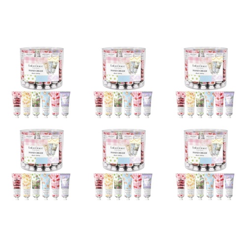 Lulu Grace Hand Cream 60mL Assorted Scents Tub of 36 Bundle of 6
