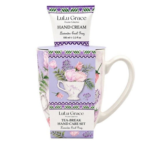 Lulu Grace Lavender Earl Grey Tea-Break Hand Care Set Mug & Hand Cream 100mL