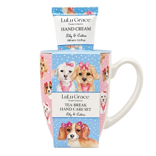 Lulu Grace Lily & Cotton Tea-Break Hand Care Set Mug & Hand Cream 100mL