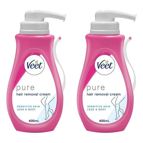 Veet Hair Removal Cream Sensitive Skin 400mL Pack of 2