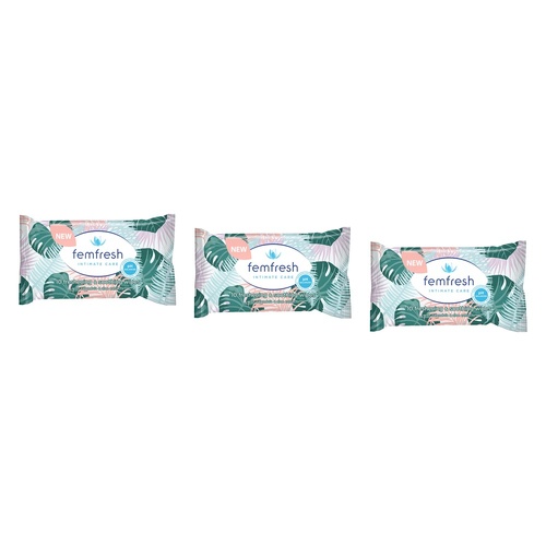Femfresh Pocket Wipes 10 Wipes x 36 Bundle of 3