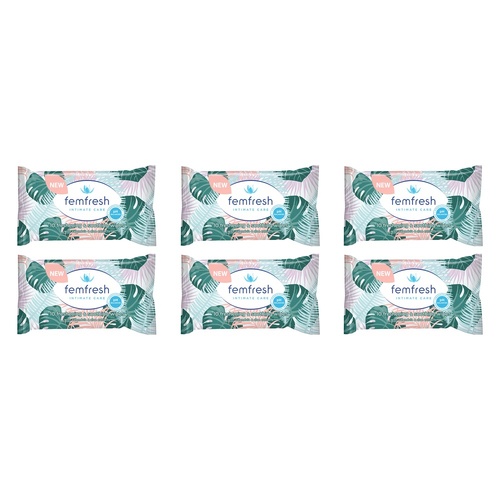 Femfresh Pocket Wipes 10 Wipes x 36 Bundle of 6