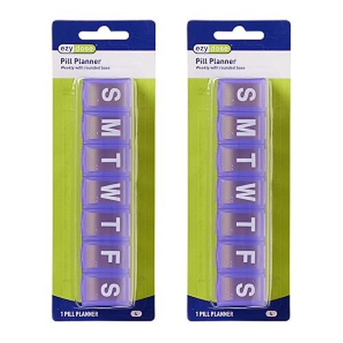 Ezy Dose Weekly Large Pill Planner Pack of 2