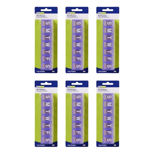 Ezy Dose Weekly Large Pill Planner Pack of 6