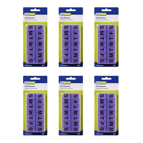 Ezy Dose 7/14 Day Medium Pill Reminder Pack of 6