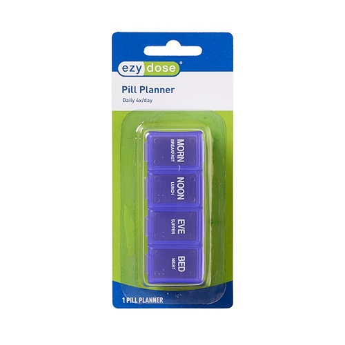 Ezy Dose Pill Planner Daily 4x Day