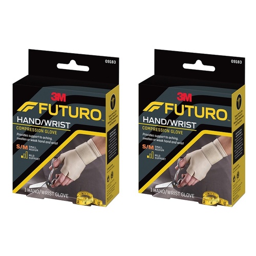 Futuro Compression Glove Small/Medium Pack of 2