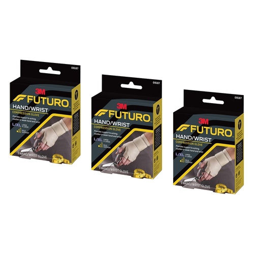 Futuro Compression Glove Large/Extra Large Pack of 3