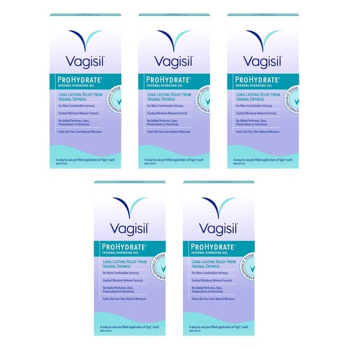 Vagisil ProHydrate Internal Hydrating Gel 6 x 5g Pack of 5