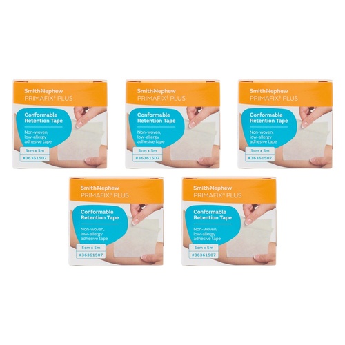 Primafix Plus Conformable Retention Tape 5cm x 5m Pack of 5