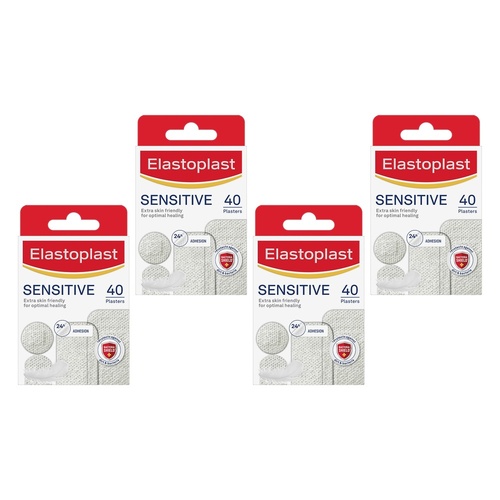 Elastoplast Sensitive Plasters 40 Pack Bundle of 4