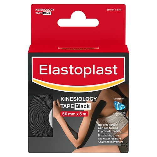 Elastoplast Kinesiology Tape Black 50mm x 5m