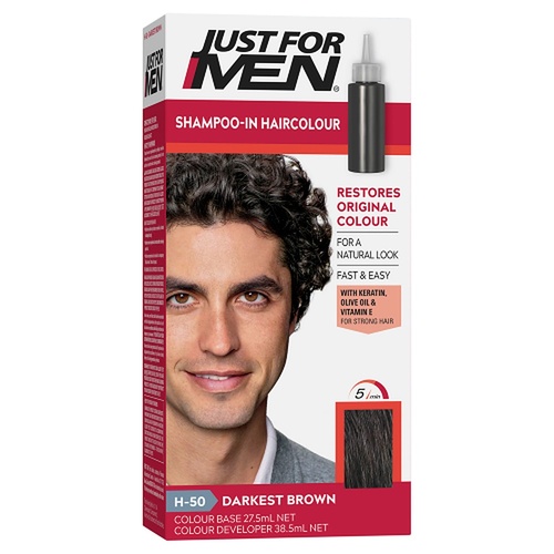 Just For Men Hair Colour Darkest Brown 66mL