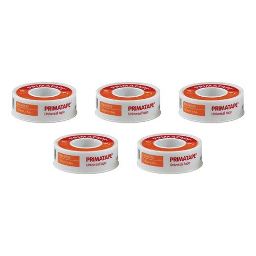 Primatape Universal Tape 1.25cm x 5m Pack of 5