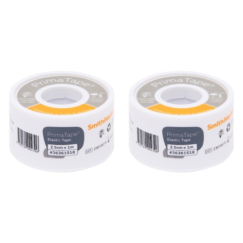 Primatape Elastic Tape 2.5cm x 1m Pack of 2