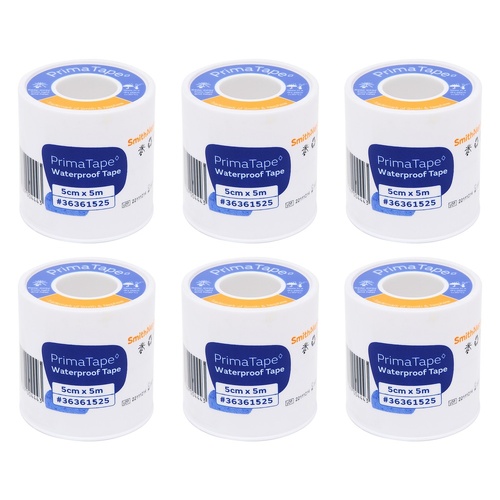 Primatape Waterproof Tape 5cm x 5m Pack of 6
