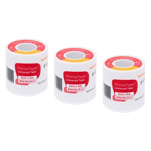 Primatape Universal Tape 5cm x 5cm Pack of 3
