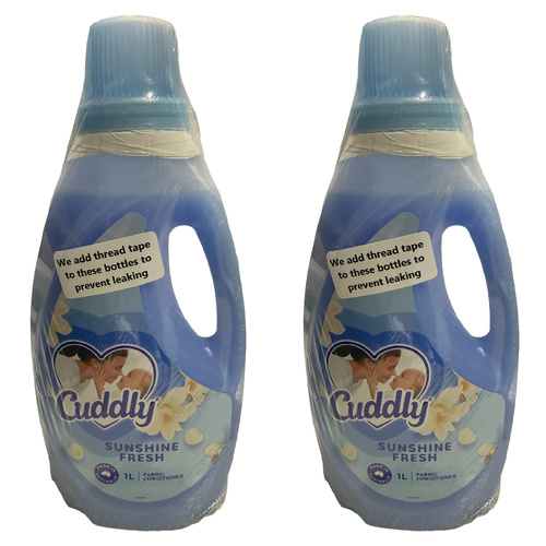 Cuddly Sunshine Fresh Fabric Conditioner 2 Pack 1L Laundry Softener