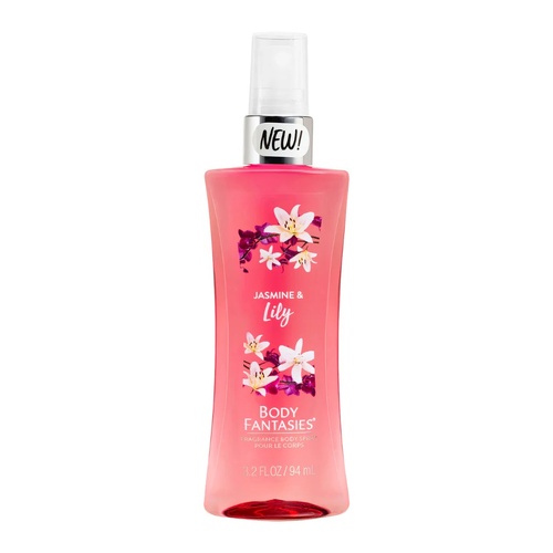 Body Fantasies Jasmine And Lily Body Spray 94ml Floral Fragrance