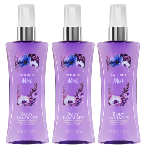 Body Fantasies Twilight Mist Body Spray 94ml 3 Pack