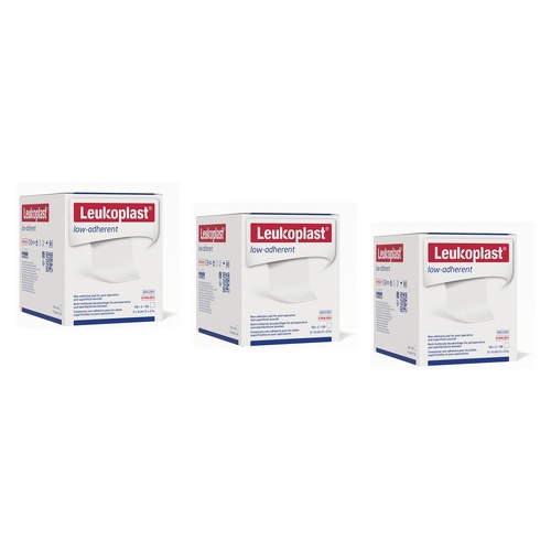 Leuko Leukoplast Low Adherent Sterile Dressing 5cm x 5cm Box of 50 Bundle of 3