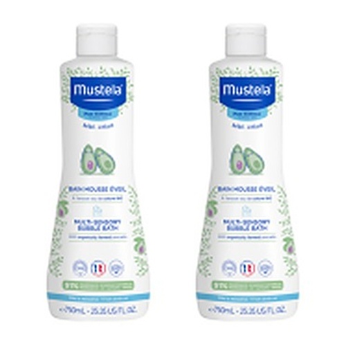 Mustela Multi Sensory Bubble Bath 750mL Pack of 2
