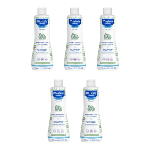 Mustela Multi Sensory Bubble Bath 750mL Pack of 5